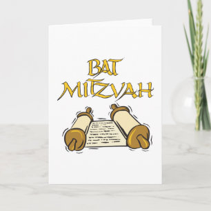 Bat Mitzvah Card