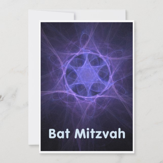 Bat Mitzvah Card (Front)