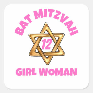 Bat Mitzvah  Classic Round Sticker