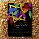 Bat Mitzvah Colourful Petals over Star Invitation<br><div class="desc">Bat Mitzvah Colourful Petals over Star
Bar Mitzvah and Bat Mitzvah invitation sets designed by Umua. Printed and shipped by Zazzle or its partners.

This invitation features a colourful floral design with a star of David in the centre. The invitation is perfect for a Bat Mitzvah celebration.</div>