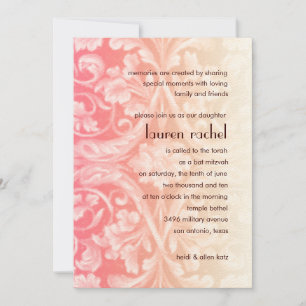 Bat Mitzvah Invitation Baroque