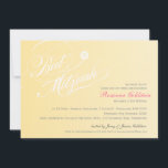 BAT MITZVAH INVITE stylish typography ombre yellow<br><div class="desc">Set the tone for this special occasion with a high quality, personalised BAT MITZVAH INVITATION for your daughter! Wow your friends and family with this little number. Setup as a template it is simple enter details of the event - it is just so easy!! TIP :: 1. To resize /...</div>