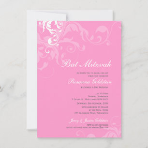 BAT MITZVAH INVITES :: bella 1P