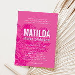 BAT MITZVAH modern elegant roses pretty pink Invitation<br><div class="desc">by kat massard >>> kat@simplysweetPAPERIE.com <<< CONTACT ME for custom wording or to add any lines in Hebrew Love the design, but would like to see some changes - another colour scheme, product, add a photo or adapted for a different occasion - no worries simply contact me - I am...</div>