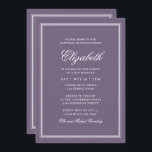 Bat Mitzvah Modern Monogram on Simple Fram Invitation<br><div class="desc">Composed of elegant serif and cursive script typography on frame.

This is designed by Select Party Supplies,  exclusive for Zazzle.

Available here:
http://www.zazzle.com/selectpartysupplies</div>
