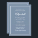 Bat Mitzvah Modern Monogram on Simple Frame Invitation<br><div class="desc">Composed of elegant serif and cursive script typography on frame.

This is designed by Select Party Supplies,  exclusive for Zazzle.

Available here:
http://www.zazzle.com/selectpartysupplies</div>