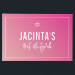 BAT MITZVAH modern star bright pink gradient Guest Book<br><div class="desc">by kat massard >>> https://linktr.ee/simplysweetpaperie <<<</div>