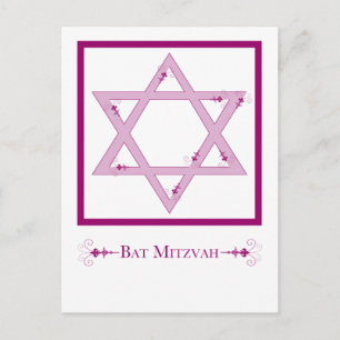 Bat Mitzvah Postcard