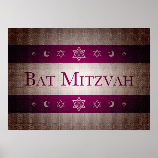 Bat Mitzvah Poster (Front)