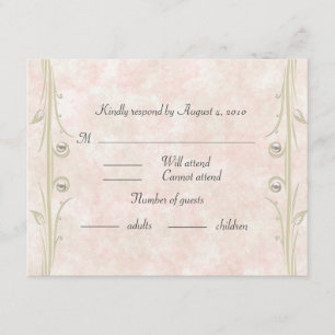 Bat Mitzvah RSVP Card