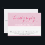 BAT MITZVAH RSVP cute stylish star of david pink Card<br><div class="desc">by kat massard >>> kat@simplysweetPAPERIE.com <<< A stylish design for your RSVP REPLY CARDS - to match your main invitations. A sophisticated and clever affordable option for the budget conscious bride. TIP :: 1. To resize / reposition the image/photo hit the orange "customise it" button. 2. You can also change...</div>