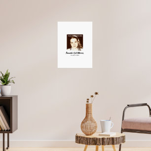 Bat Mitzvah Sign In Party Board Poster