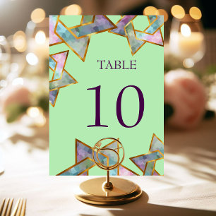 Bat Mitzvah Star of David Table Number