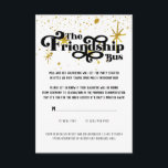 Bat Mitzvah Transportation Details Card<br><div class="desc">This enclosure card will let your guests know how children will be transported to the party. This classy Black & Gold design suite is the perfect way to celebrate the party of the year. Add your custom wording to this design by using the "Edit this design template" boxes on the...</div>