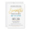 BAT MITZVAH turquoise blue gold script SAMANTHA