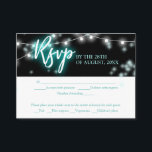 Bat Mitzvah Turquoise Neon Themed RSVP Enclosure Card<br><div class="desc">We’re excited to introduce our modern calligraphy neon-inspired suite for a glow Bar or Bat Mitzvah! This fun collection includes everything you need, from napkins and paper plates to a welcoming sign and more. If you have any questions or need help with personalization, just send us a message. PLEASE NOTE:...</div>