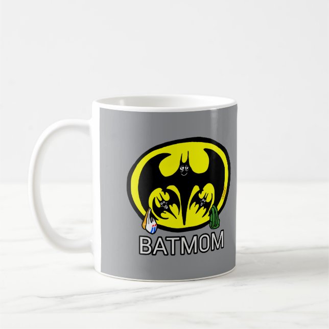 Bat-Mom Mothers' Day Mug (Left)