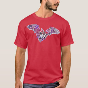 Bat Night Vampire Motif Halloween Wing flying Mamm T-Shirt