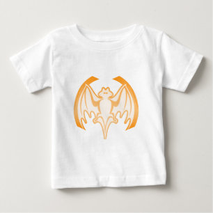 Bat Orange Inv The MUSEUM Zazzle Gifts Baby T-Shirt
