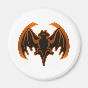 Bat Orange The MUSEUM Zazzle Gifts Magnet