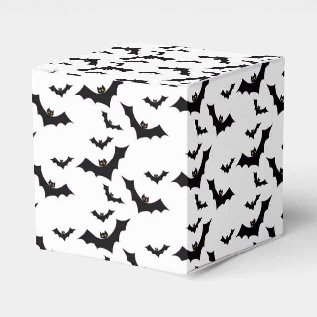 Bat Pattern Favour Box (Front Side)