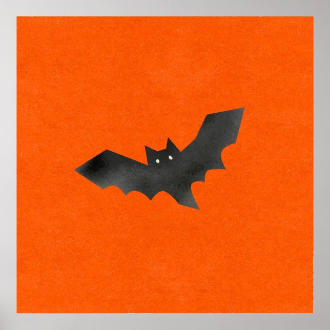 Bat Poster – Dark Atmospheric Design (Front)