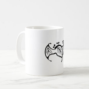 Bat shaped paulownia coffee mug