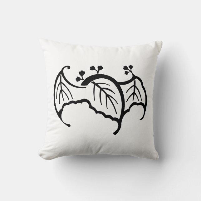 Bat shaped paulownia cushion (Front)