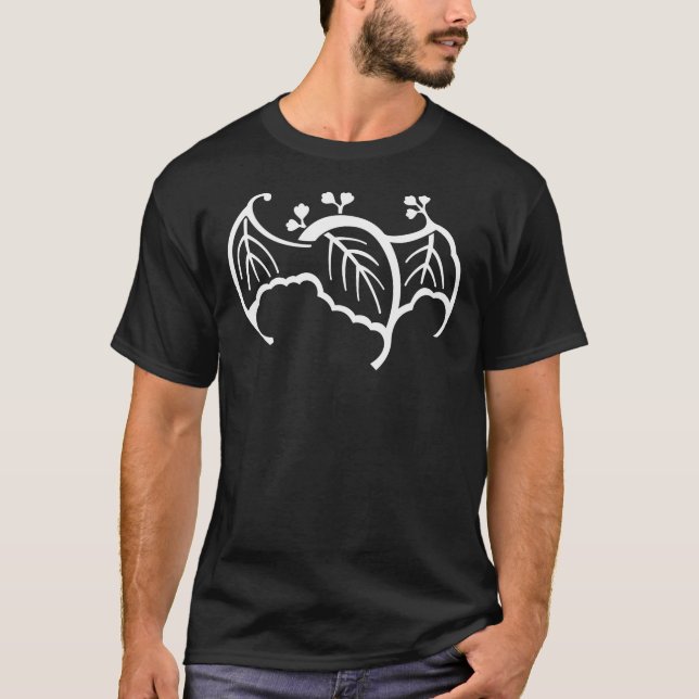 Bat shaped paulownia T-Shirt (Front)