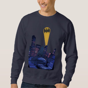 Bat Signal Over Gotham Sweatshirt