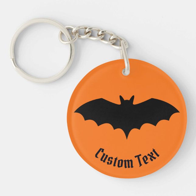 Bat Silhouette Keychain (Front)