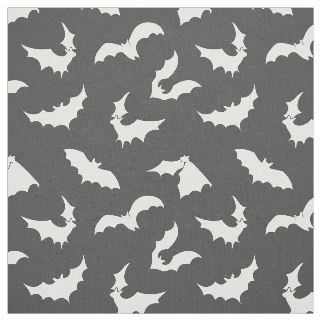 Bat Silhouettes Pattern Fabric (Swatch)