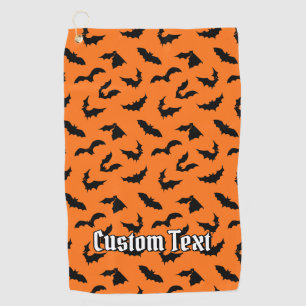 Bat Silhouettes Pattern Golf Towel