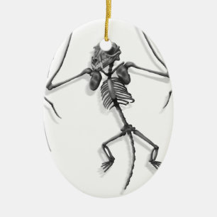 Bat skeleton ceramic tree decoration