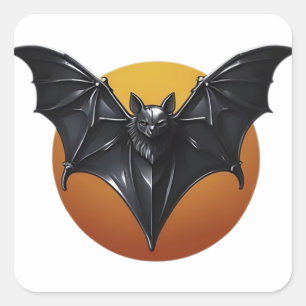 Bat Square Sticker