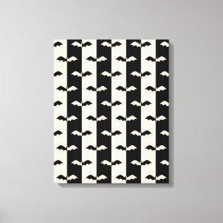 Bat Stripes Canvas Print