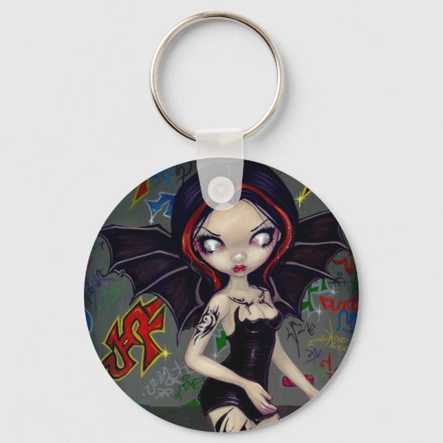 "Bat Tattoos" Keychain (Front)