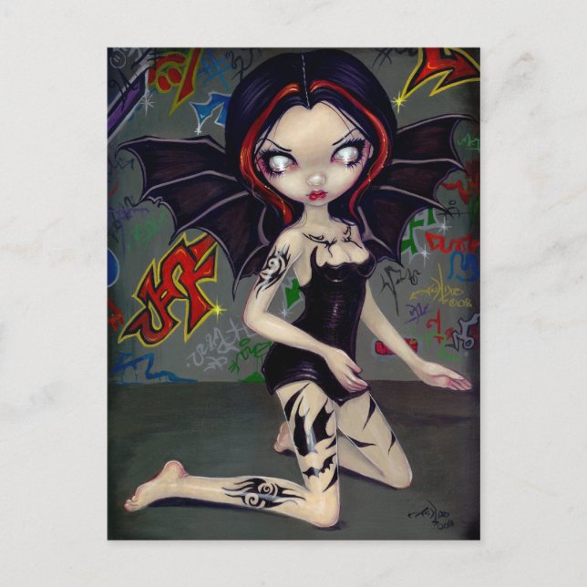 "Bat Tattoos" Postcard (Front)