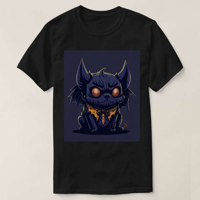 Bat Winged Trick Or Treat T-Shirt (Design Front)