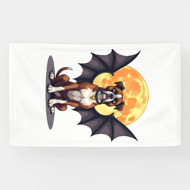 Bat Wings Boxer Banner (Horizontal)