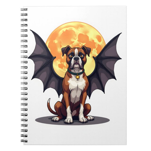 Bat Wings Boxer Notebook (Front)