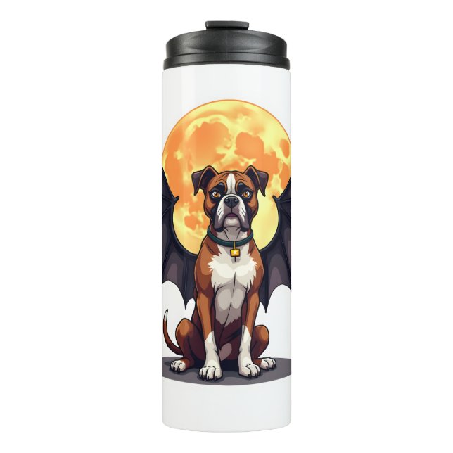 Bat Wings Boxer Thermal Tumbler (Front)