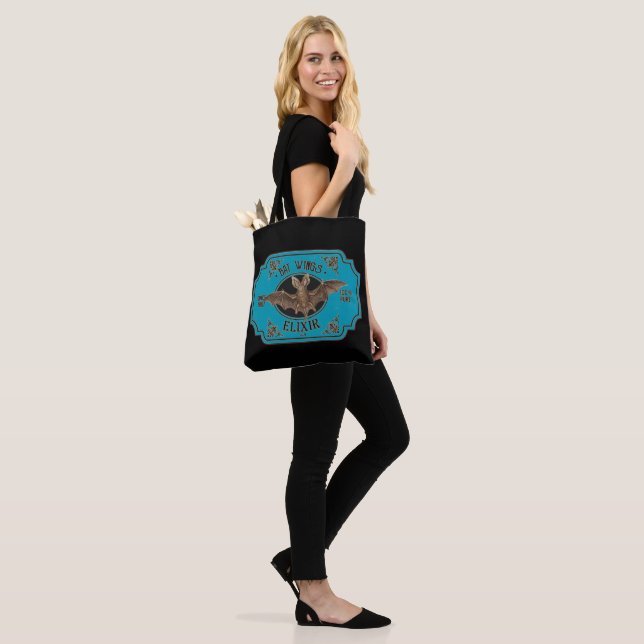 BAT WINGS ELIXIR  funny halloween  Tote Bag (On Model)