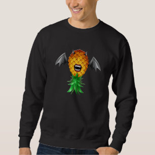 Bat Wings Vampire Bite Swinger Upside Down Pineapp Sweatshirt