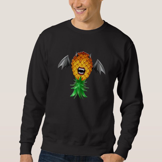 Bat Wings Vampire Bite Swinger Upside Down Pineapp Sweatshirt (Front)