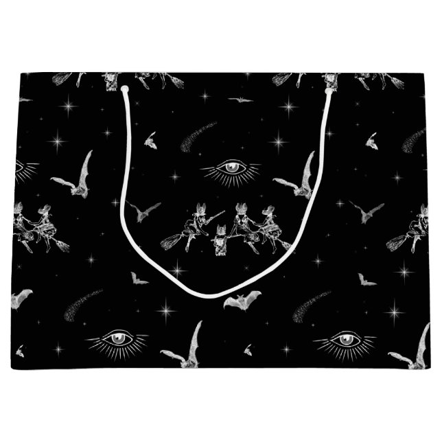 Bat Witches Large Gift Bag (Front)