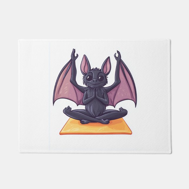 Bat Yoga Flow Doormat (Front)