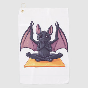 Bat Yoga Flow Golf Towel