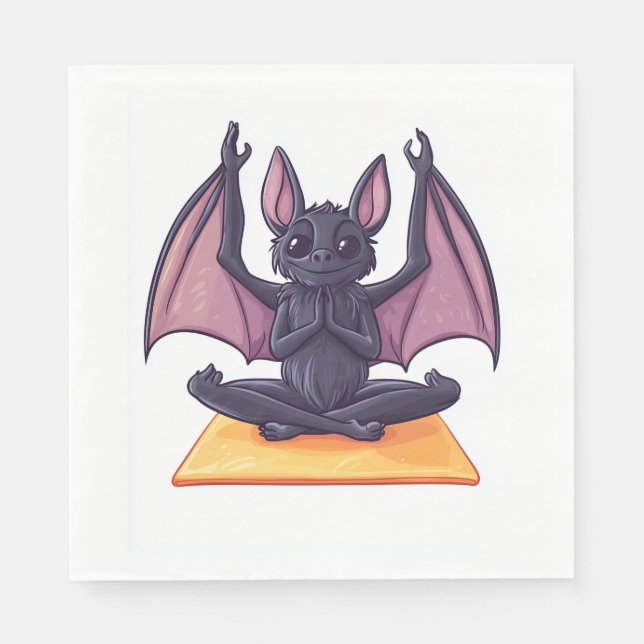 Bat Yoga Flow Napkin (Front)