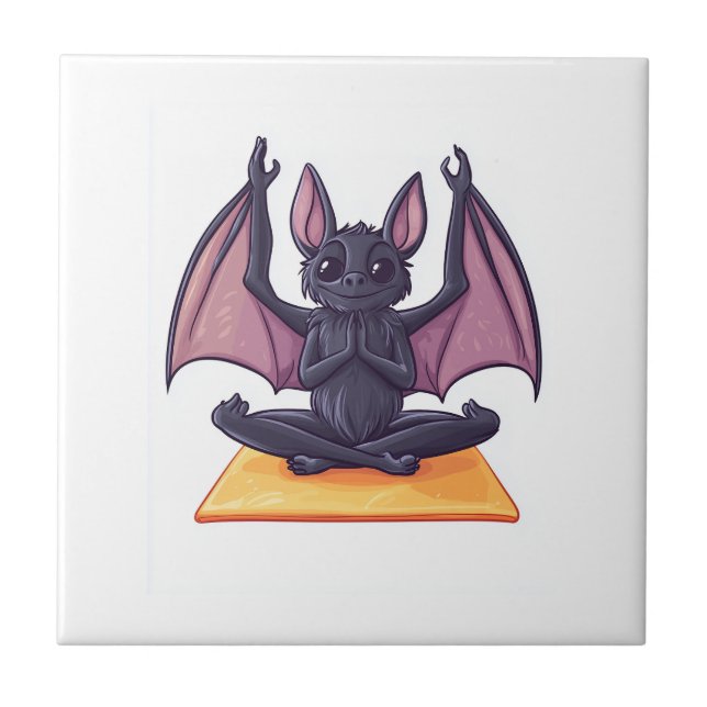 Bat Yoga Flow Tile (Front)